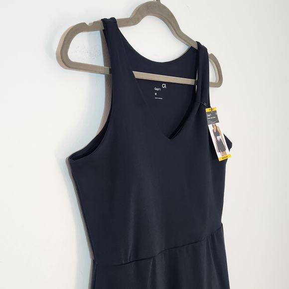 Gap Fit Sleeveless Black Athletic Mini Dress Size Medium NWT - Picture 4 of 11